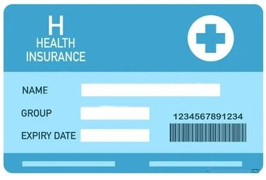 Download Card of health insurance Photoshop template